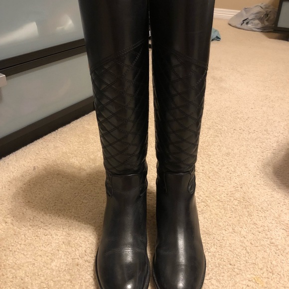 Tory Burch Black Riding Boots - Picture 3 of 6